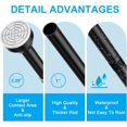 thumbnail image 3 of Shower Curtain Rod - Adjustable Tension Spring Shower Curtain Rod Tension Premium Stainless Steel -Slip No Drilling No Rust for Bathroom, 3 of 7