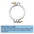 thumbnail image 4 of Unique Bargains 4.7' High Pressure Bolted Clamp Strap Double Pin Clamp Strap, 160mm Length, 4 of 4