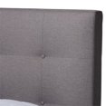 thumbnail image 4 of Baxton Studio Taida Grey Full Size Upholstered Walnut Finished Bed, 4 of 10