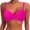 Hot Pink, variant on Women's Underwire Push Up Bikini Top - Padded Swimsuit Top with Adjustable Straps & 3-Gear Back Hook - 2025 Bathing Suit Tops (S-XXL)
