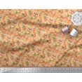 thumbnail image 3 of Soimoi Polyester Crepe Fabric Leaves & Fox Face Cartoon Decor Fabric Printed Yard 42 Inch Wide, 3 of 3