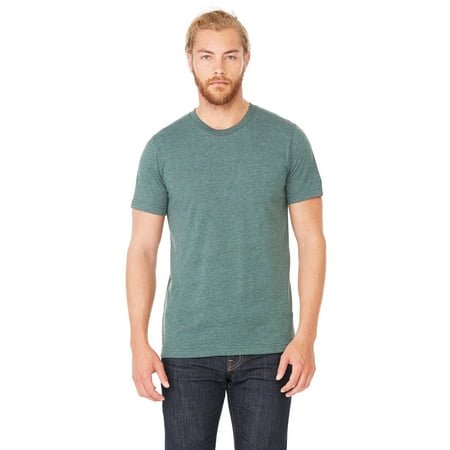Bella Canvas Mens CVC Jersey Tee, XS, Heather Forest