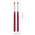 thumbnail image 3 of Miangastore 8Pcs Flat Nail Brush Nylon Detail Paint Brush Set For Checkered Waves, 3 of 8