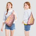 thumbnail image 3 of Cute Mythical Horse Sling Backpack - Unicorn Rainbow Print Shoulder Bag (Easy Access Pockets, Comfortable & Waterproof), 3 of 4