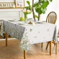 thumbnail image 3 of Spring Summer Tablecloth 60x104 Inch Rectangular, Wild Flowers Floral Table Cover for Party Picnic Dinner Decor, 3 of 6