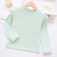 thumbnail image 1 of RXIRUCGD Chemise Imprimée à Manches Longues pour Fille avec Col Rond et Base Décontractée en Dessous (Vert, Taille : 4 Ans), 1 of 3