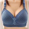thumbnail image 1 of UPPADA Clearance Sales Full Coverage Plus Size Bra Convenient Front Button Bras Cool Liftup Bra Super Gather Wireless Push-Up Bra Lifting Bras Breathable Underwear Bra, 1 of 6