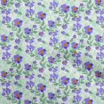 thumbnail image 1 of oneOone Rayon Sea Green Fabric Florals Craft Projects Decor Fabric Printed By The Yard 56 Inch Wide, 1 of 4