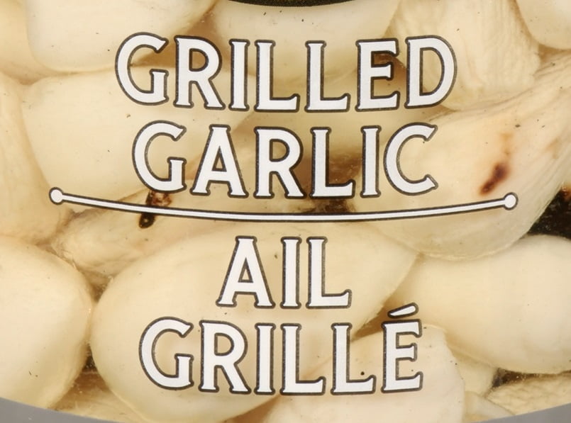Marcella's Garden Gousses d'ail entières grillées en bocal de verre, prêts à consommer