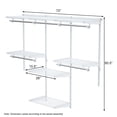 thumbnail image 2 of Costway Wall Mounted Adjustable Closet Organizer Custom Metal Closet, 2 of 4