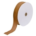 thumbnail image 1 of Unique Bargains Velvet Ribbon 1 1/2 Inch x 10 Yard Single Face Spool Silky DIY Crafts Gift Wrapping Bow Decoration Dark Brown, 1 of 5
