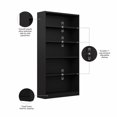 thumbnail image 3 of Bush Furniture Universal 5 Shelf Bookcase in Classic Black, 3 of 7