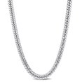 thumbnail image 1 of Miabella Sterling Silver Double Fancy Curb Link Necklace, 1 of 5