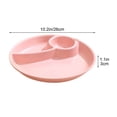 thumbnail image 3 of Aodebiao Portion Control Plate for Balanced Eating, Unbreakable Divided Plates,3 Compartment Plates, Reusable Plastic Plates, BPA Free for Adults, 3 of 7