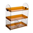 thumbnail image 4 of Luzkey Coffee Cup Rack Clear Countertop Organizer for Hotel Kitchen Pantry Tabletop Brown, 4 of 8