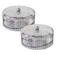 thumbnail image 1 of Oleegame 2PC Produce Storage Stackable Egg Dispensers And Storage | Refrigerator Automatic Rolling Egg Containers | Space Saving Refrigerator Storage Rolling Egg Dispensers And Arrangers Gray, 1 of 7