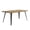 Noyer, variante sur Bureau d'ordinateur Homy Casa avec bords naturels, idéal pour un espace de travail à domicile, couleur naturelle