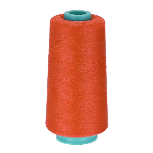 Unique Bargains 3000 Yards 40S/2 All-Purpose Polyester Sewing Thread (Orange)