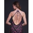 thumbnail image 4 of Bimba Robe de Plage Teinture sur Nœuds pour Femmes, Imprimée, Dos Nu, Longue, à Col Licou, Rayondress-Petit, 4 of 6