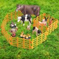 thumbnail image 1 of ORDDIART 20Pcs Yellow Pvc Farm Imitation Fence for Children and Educational Toy Use, 1 of 4