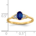 thumbnail image 2 of 14K Yellow Gold Diamond & Sapphire Ring, 2 of 2