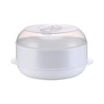 thumbnail image 1 of DOLITY Microwave Heater Steamer Kitchen Heater Steamer Microwave Cookware Steamer single layer, 1 of 9