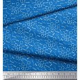 thumbnail image 3 of Soimoi Poly Georgette Fabric Chemical Formula Education Theme Print Sewing Fabric Yard 52 Inch Wide, 3 of 3