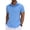 Blue, variant on cfhntfmh Mens Hawaiian Linen Shirt Short Sleeve Button Collared T-Shirts Casual Summer Beach Vacation Tops Trendy Clothes