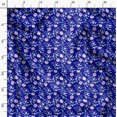 thumbnail image 3 of Soimoi Blue polyester Crepe Fabric Leaf Floral Print Sewing Fabric Yard 52 Inch Wide, 3 of 6