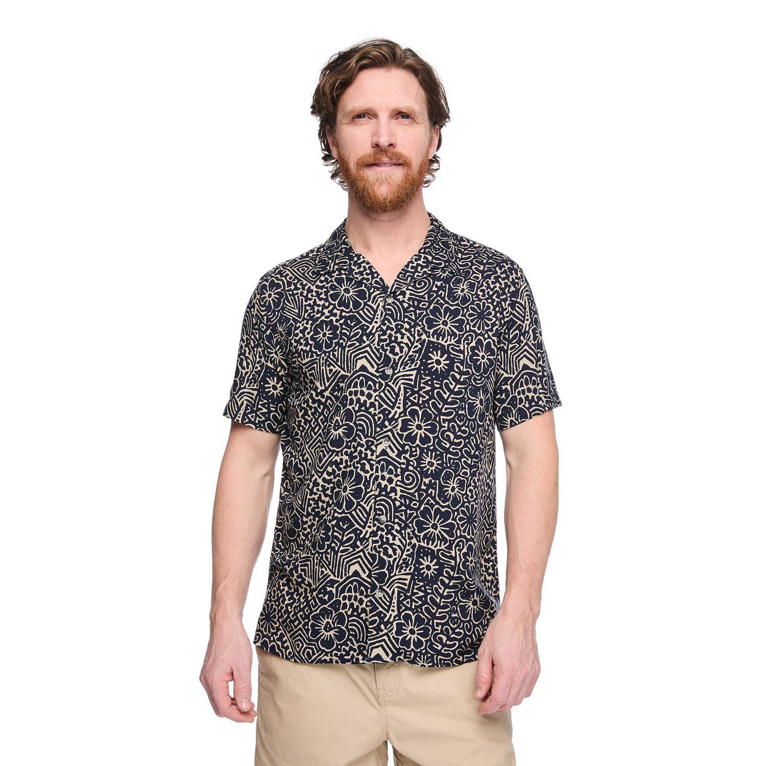 George Men's Printed Resort Shirt