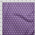 thumbnail image 3 of oneOone Silk Tabby Fabric Floral Block Printed Fabric 1 Yard 42 Inch Wide, 3 of 4