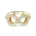thumbnail image 4 of Bague Infini en Diamants 1/3 Ct en Or Jaune 10 K, 4 of 4