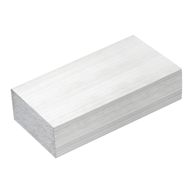 Unique Bargains Square Aluminum Flat Bar, 1 Pack 1' Thickness 2' Width 4' Length