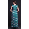 thumbnail image 4 of Bimba Floral Ladies Printed Front Slit Sleeveless Maxi Summer Long CasualDress-Medium, 4 of 5