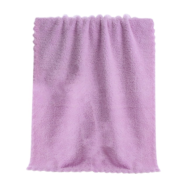 fheaev Velvet Towel Plain Face Towel Soft Absorbent Face Wash Ah Face Towel