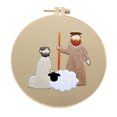 thumbnail image 2 of Wzzjkit Vintage Religious Hand Embroidery Diy Handmades Fabric Material Kit Creatives Needlework Embroidery, 2 of 5