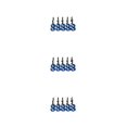 thumbnail image 1 of Baohd Sturdy And Durable Car Screw Bonnet Gaskets Made With Materials Easy To Install Car Modification Gasket Screws Blue screw 3Set, 1 of 6