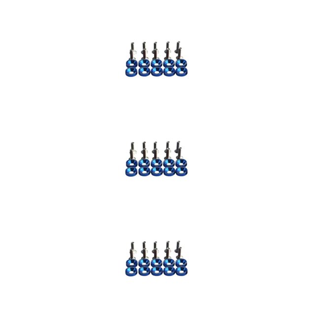 Baohd Sturdy And Durable Car Screw Bonnet Gaskets Made With Materials Easy To Install Car Modification Gasket Screws Blue screw 3Set