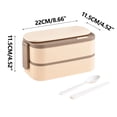 thumbnail image 3 of LSLJS 304 Stainless Steel Double-layer Lunch Box Sealed and Divided for Students Office Workers Portable Lunch Box Household Work Fresh-keeping Box, Portable Lunch, 3 of 3