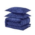 thumbnail image 4 of JML Ensemble de Literie 3 Pcs Grand, 1 Couette, 2 Taies d'Oreiller, Design Géométrique, Marine, 4 of 5