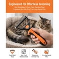 thumbnail image 3 of Outil de Toilettage Pro pour Animaux, Râteau Double Face pour sous-Couche et Peigne de Démattement - Poignée Ergonomique, Réduit la Perte de Poils pour Chiens et Chats à Poils Longs, 3 of 7