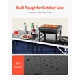 thumbnail image 3 of VEVOR Table de Cuisine de Camping Pliable Portable Station de Cuisson 3 Hauteurs Réglables Aluminium, 3 of 9