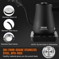 thumbnail image 4 of VEVOR Electric Gooseneck Kettle 1L, Temperature Control Pour Over Coffee Kettle with 5 Variable Presets, 304 Food Grade Stainless Steel Hot Water Tea Boiler & Boil-Dry Protection, Keep Warm, 1200W, 4 of 9