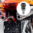 thumbnail image 2 of Unique Bargains 4pcs Black Universal Motorcycle License Plate Frame Bolts Fasteners CNC Aluminum Alloy, 2 of 6