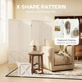 thumbnail image 4 of HOMCOM 56.9" 4 Panel Room Divider with Pegboard Display for Indoor White, 4 of 10