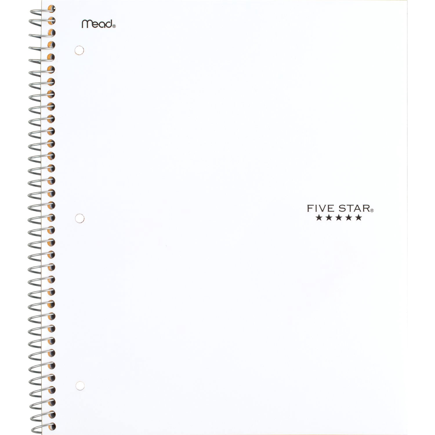 Five Star® 1 Subject 200pg Traditional Notebook 11" White