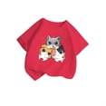 thumbnail image 2 of Girls Ruffle Long Sleeve Shirt Long Sleeve Thermal Shirt Girls 2t Girls Cat Top Kids Long Sleeve Tops Packs Shorts for Girls Size 6 Cat And Tops Girls 2t Long Sleeve Shirts Girls, 2 of 3