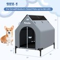 thumbnail image 3 of Gymax 36'' Elevated Dog House for Small Breeds Large Pet House w/ Ventilated Windows, 3 of 10
