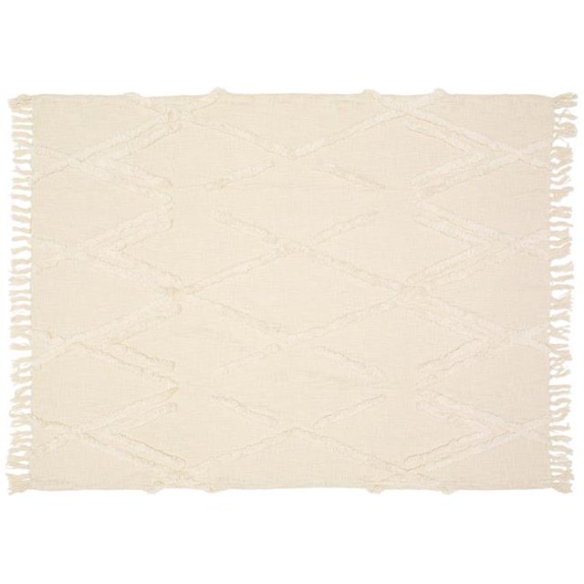 LR Resources THROW81190NAT4250 50 x 60 Po. Jetés Rectangulaires, Naturel