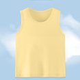 thumbnail image 2 of SROBPTY T-Shirts Garçons Filles, T-Shirt de Base pour Enfants Uni à Col Rond d'Été Décontracté Confortable et Respirant Jaune 12 Ans, 2 of 5